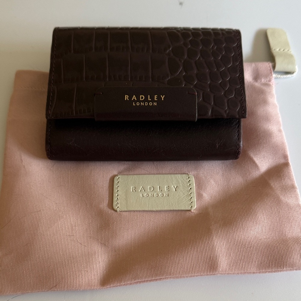 Radley London burgundy Croc-Embossed Wallet